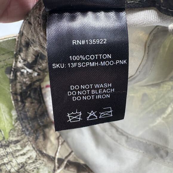 Mossy Oak Girls With Guns Hat Cap Womens Strap Back Obsession Camo Pink Scope - Picture 13 of 14